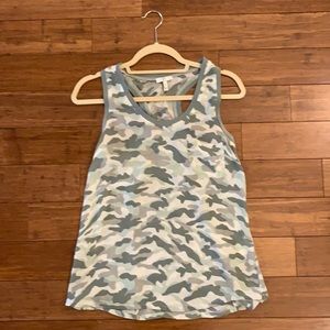Green and white camouflage Joie blouse. Size xs